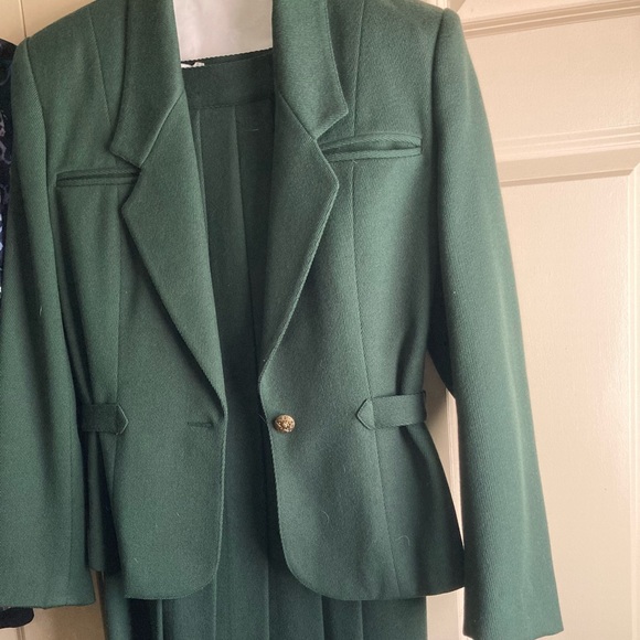 Sung Sport 3 piece Vintage 80s pantsuit with skirt all Tropical wool size 6 - Picture 1 of 4